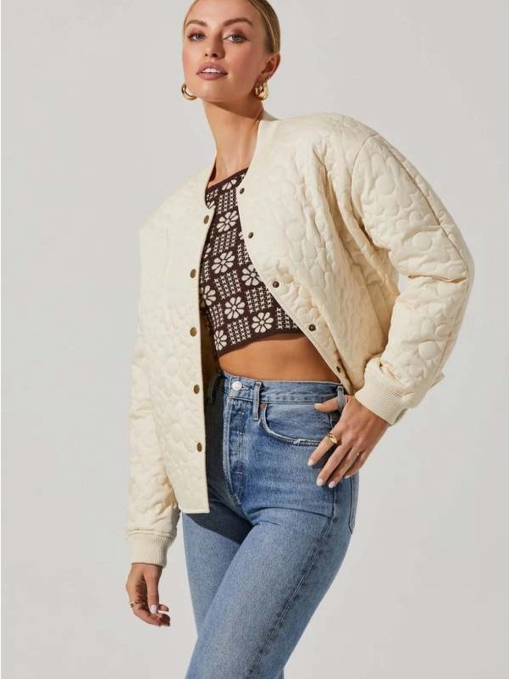 ASTR Zenni Quilted Jacket